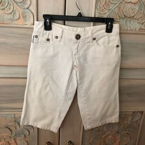 Ossira White Bermuda Shorts